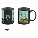 The Witcher III: Wild Hunt Game Art Chronicles Tasse mit Thermoeffekt Geralt inspired by Vincent van Gogh  450 ml