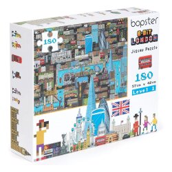 8-Bit Pixel Puzzle London Level 1 180 Teile