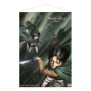 Attack on Titan Wandrolle Mikasa and Levi 50 x 70 cm