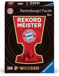 FC Bayern München WOODEN Holz-Puzzle Rekordmeister (300 Teile)