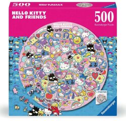 Hello Kitty and Friends Rund-Puzzle (500 Teile)