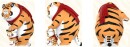I Am Not Fat Tiger Roaring Love Series Minifiguren 9 cm Display (8)