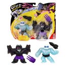 Heroes of Goo Jit Zu Meteor Madness Dehnbare Figuren 2er-Pack Pantaro vs. Sludgewing 12 cm