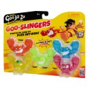 Heroes of Goo Jit Zu Meteor Madness Dehnbare Figuren 5er-Pack Goo Slingers Hyper Blast Slingers 5 cm