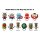 Marvel 3D PVC-Taschenanhänger Series 2 Display (24)