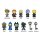 Kingdom Hearts PVC-Taschenanhänger Series 2 Display (24)