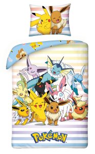 Pokémon Bettwäsche Pikachu, Evoli & Friends 135 x 200 cm / 80 x 80 cm