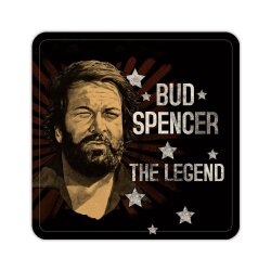 Bud Spencer Bierdeckel aus Blech The Legend 10 x 10 cm