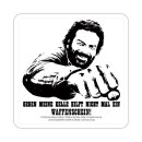 Bud Spencer Bierdeckel aus Blech Kelle 10 x 10 cm