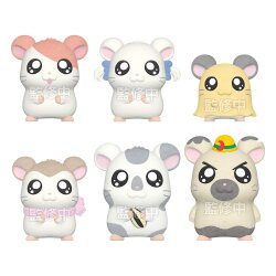 Hamtaro Minifiguren mit Beflockung 4 cm Display (8)