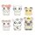 Hamtaro Minifiguren mit Beflockung 4 cm Display (8)