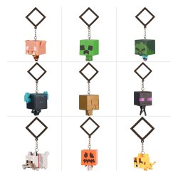 Minecraft Taschenanhänger Backpack Buddies Mystery Bags Series 3 Display (24)