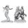Pathfinder Deep Cuts Miniaturen unbemalt Gylou (Handmaiden Devil) & Ferrugon (Rust Devil)
