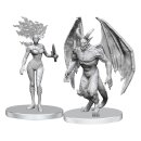 Pathfinder Deep Cuts Miniaturen unbemalt Gargoyle & Shae