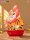 I Am Not Fat Tiger Statue Alexander the Tiger Rich Flower 20 cm