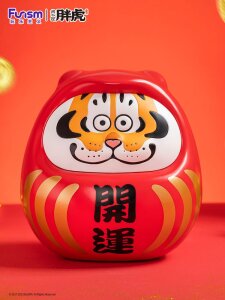 I Am Not Fat Tiger Statue Alexander the Tiger Dharuma 20 cm