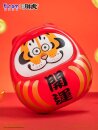I Am Not Fat Tiger Statue Alexander the Tiger Dharuma 20 cm
