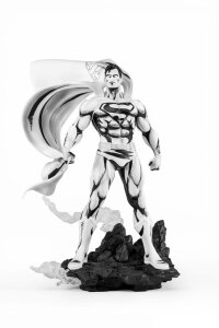 Man of Steel PX PVC Statue 1/8 SDCC 2024 Superman Black & White Version 36 cm    - Beschädigte Verpackung