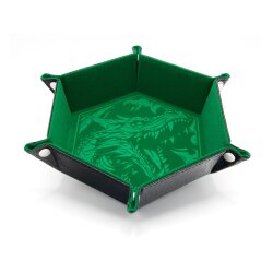 CritStones Faltbarer Würfelteller Dragon Skin Edition Green