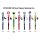 Nightmare before Christmas Stifte 3D Head Topper Spinning Pen Blind Box Display (16)