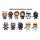 Star Wars Clone Wars 3D PVC-Taschenanhänger Series 4 Display (24)