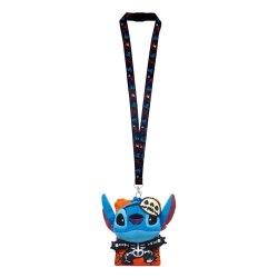 Lilo & Stitch Schlüsselband Stitch Skeleton mit Kartenhaltertasche
