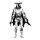 Teenage Mutant Ninja Turtles Actionfigur Elite Foot Ninja Guard Black & White 18 cm