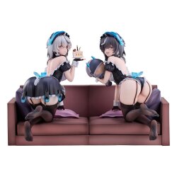 Snowbreak Containment Zone PVC Statuen 2er-Pack 1/6 Cherno & Meursault Apprentice Maid Ver. Deluxe Edition 19 cm