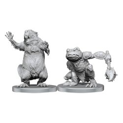 Pathfinder Deep Cuts Miniaturen unbemalt Boggard Scout & Castoroides