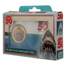 Jaws Sammelmünze 50th Anniversary 24k Gold Plated Limited Edition