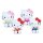 Hello Kitty Plüschfiguren Set Charaktere Icon 18 cm Sortiment (24)