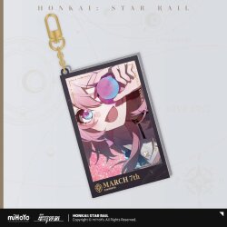Honkai: Star Rail Countdown Departure Series Acryl Schlüsselanhänger March 7th Glitter 9 cm