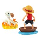 One Piece WCF Log Stories PVC Statuen 2er-Pack Luffy...