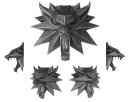 Witcher 3 Wild Hunt Wand-Skulptur Wolf 15 x 15 cm
