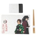 Demon Slayer Keramik Sushi Set mit Essstäbchen...