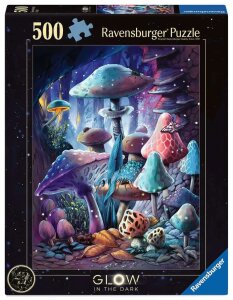 Ravensburger Glow-in-the-Dark Puzzle Pilze im Mondschein (500 Teile)