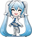 Hatsune Miku Vinyl Figur Snow Miku 11 cm