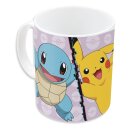 Pokemon Tasse Glumanda, Bisasam, Schiggy, Pikachu 320 ml