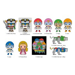 Voltron 3D PVC-Taschenanhänger 40th Anniversary Display (24)