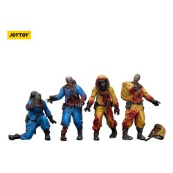 Zombie Dark Source Actionfiguren 4er-Pack Biochemical Lab Team 8 cm