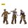 Zombie Dark Source Actionfiguren 3er-Pack Firefighters 8 cm