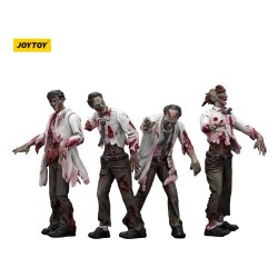 Zombie Dark Source Actionfiguren 4er-Pack Scientists (Male) 8 cm