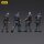 Zombie Dark Source Actionfiguren 4er-Pack Police (Male) 8 cm