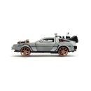Zurück in die Zukunft III Hollywood Rides Diecast Modell 1/32 DeLorean Time Machine Railroad Wheels