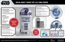 Star Wars Thermoelectric Cooler Mini Kühlschrank R2D2 4,5 l Figur Roboter