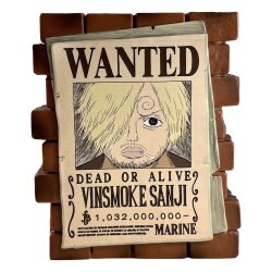 One Piece Spardose Sanji Wanted