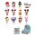 Disney PVC-Taschenanhänger Disney Christmas Serie 26 Display (24)