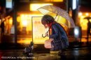 Original Character Statue 1/7 Rainy Day - Meeting Illustrated by Catzz 16 cm