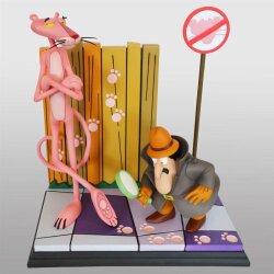 Der rosarote Panther Statue Pink Panther & The Inspector 41 cm