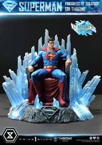 DC Comics Throne Legacy Collection Statue 1/4 Superman Fortress of Solitude on Throne (Design by Gabriele DellOtto) Ultimate Bonus Version 52 cm